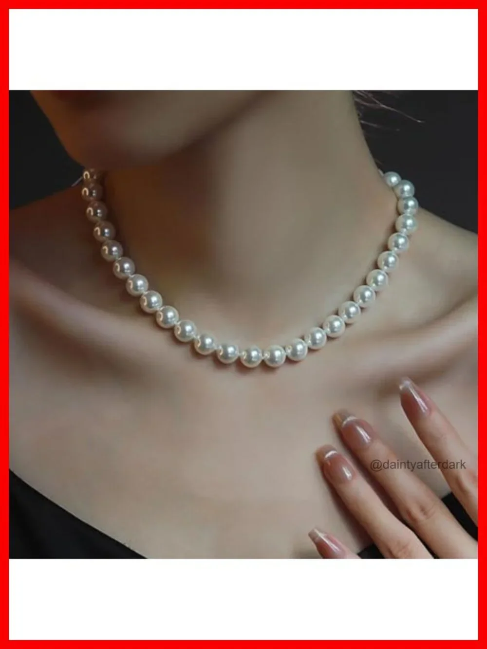 Pearl Necklace Set, Shell Pearl Necklace Earring Bracelet Set for Women